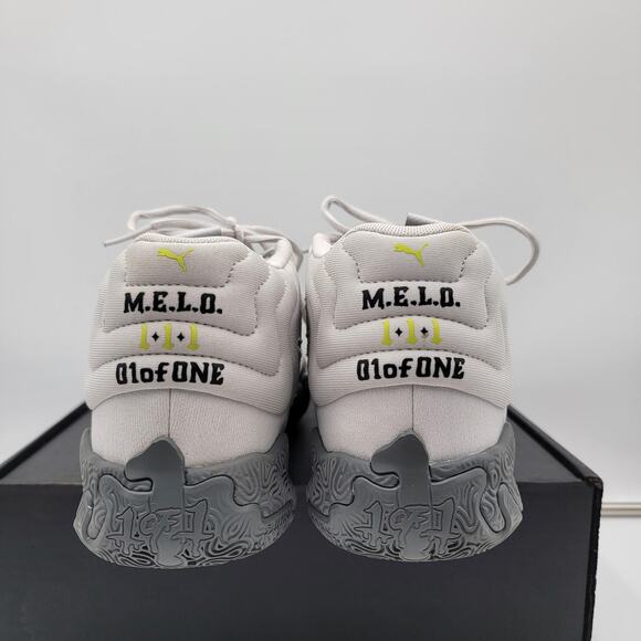 Puma MB.01 Shoes Mens Size 11 Gray Yellow LaMelo Ball 01ofOne Not From Here Rare main image 8